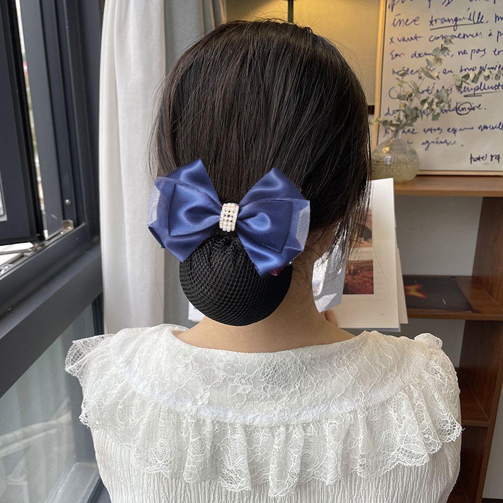 Big Bow Hotel Zircon Nurse Ponytail Clip Korean Bun Snood Hairgrips Cover Net Women Spring Clips
Big Bow Hotel Zircon Nurse Ponytail Clip Korean Bun Snood Hairgrips Cover Net Women Spring Clips