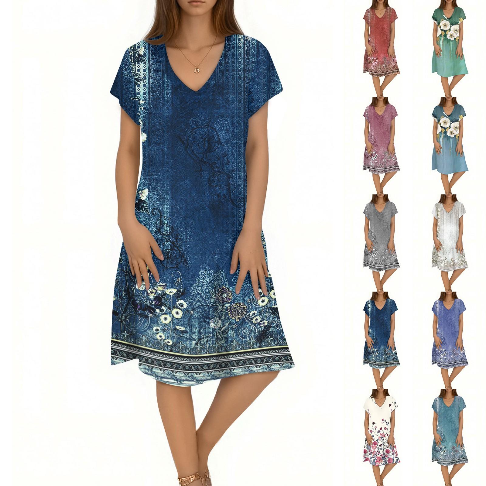 Women s Casual Fashion V-Neck Short Sleeve Floral Print Midi Flowing Dress XXL бежевий
Women s Casual Fashion V-Neck Short Sleeve Floral Print Midi Flowing Dress XXL бежевий