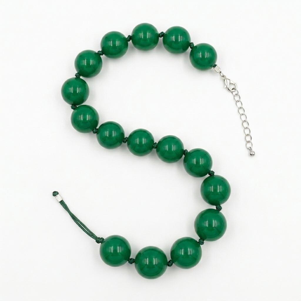 Honyea Boho Chunky Green Bead Necklace for Women 18mm Large Acrylic Statement Collar Necklace Ethnic Jewelry 45+5.5cm Extender 45cm
Honyea Boho Chunky Green Bead Necklace for Women 18mm Large Acrylic Statement Collar Necklace Ethnic Jewelry 45+5.5cm Extender 45cm
