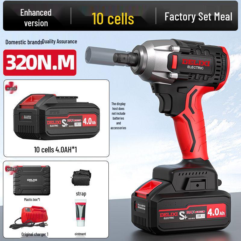 Delixi High Torque Brushless Impact Wrench Set with Lithium Battery and Drill
Delixi High Torque Brushless Impact Wrench Set with Lithium Battery and Drill