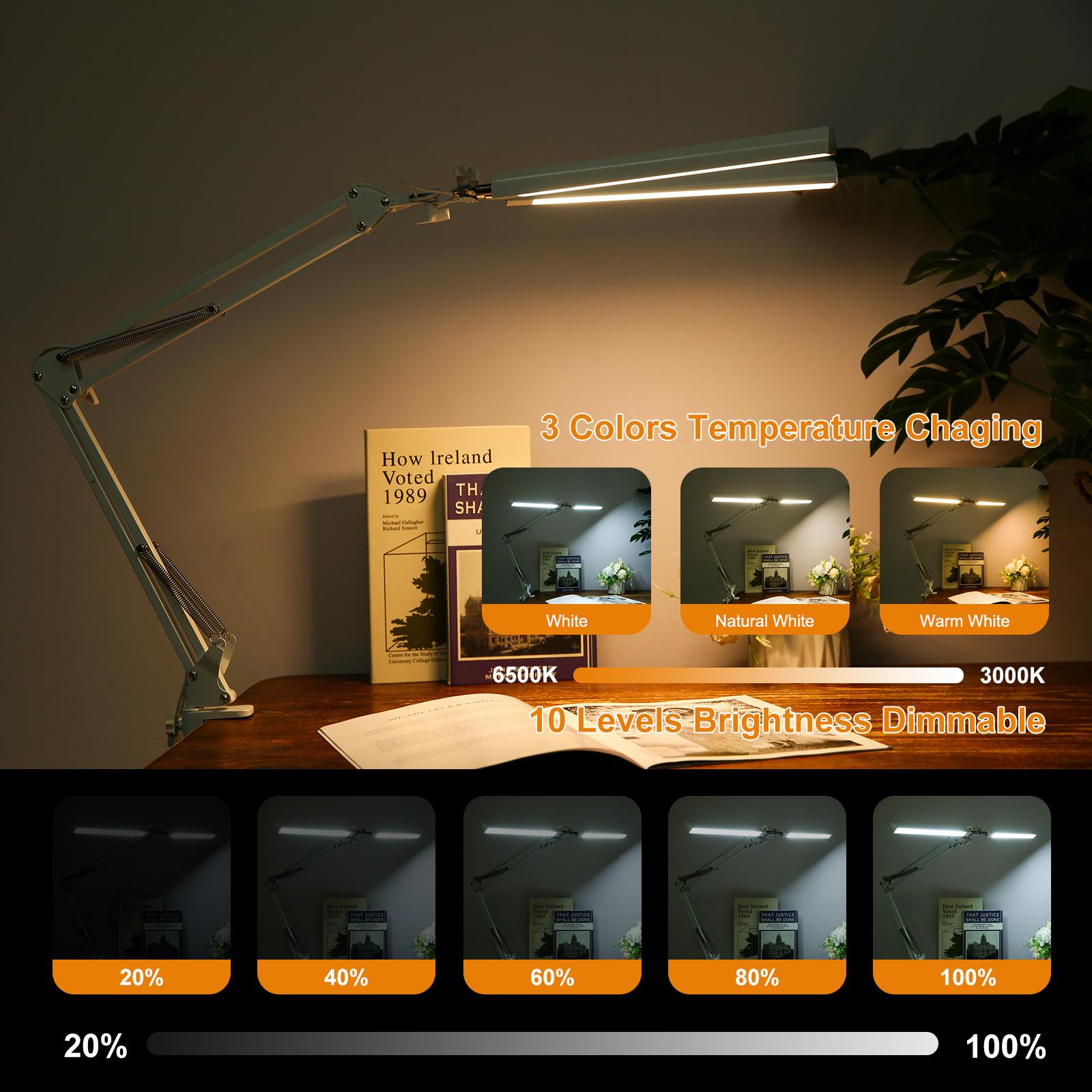 Neoglint D C5V 2A 24W 120LED Настольная лампа с поворотным кронштейном и зажимом Architect Table Light 3 цвета
Neoglint D C5V 2A 24W 120LED Настольная лампа с поворотным кронштейном и зажимом Architect Table Light 3 цвета