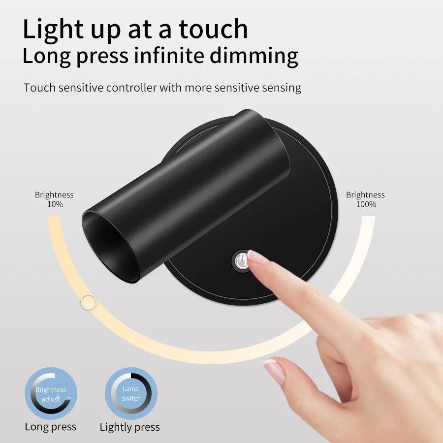 LED light magnetic USB Rechargeable Wall Light Spotlight Wireless No Punch Reading Light With Touch Switch Dimmable Bedside Lamp белый
LED light magnetic USB Rechargeable Wall Light Spotlight Wireless No Punch Reading Light With Touch Switch Dimmable Bedside Lamp белый