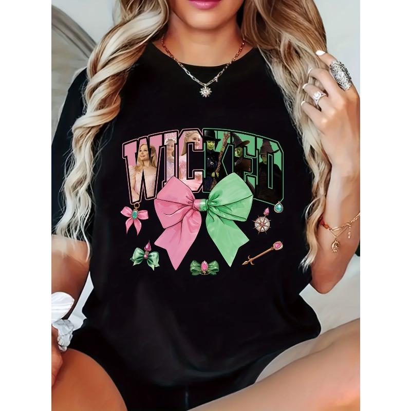 European size Women S Wicked Witch Graphic T-Shirt - Short Sleeve, Crew Neck, Casual Top with Festive Holiday Design 4XL
European size Women S Wicked Witch Graphic T-Shirt - Short Sleeve, Crew Neck, Casual Top with Festive Holiday Design 4XL