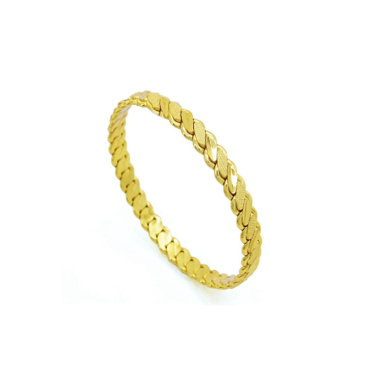 Позолоченный твист Adana 7,5 мм с тройным узором (простой внутри) Блз-3047 21 cm золотой
Позолоченный твист Adana 7,5 мм с тройным узором (простой внутри) Блз-3047 21 cm золотой