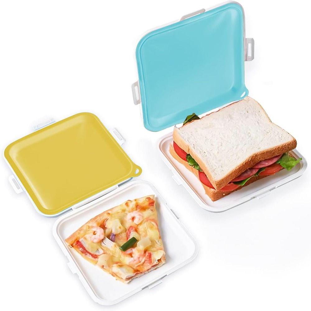 Reusable Sandwich Storage Box Household Lunch Food Container Sandwich Holder Kitchen Supplies синій
Reusable Sandwich Storage Box Household Lunch Food Container Sandwich Holder Kitchen Supplies синій