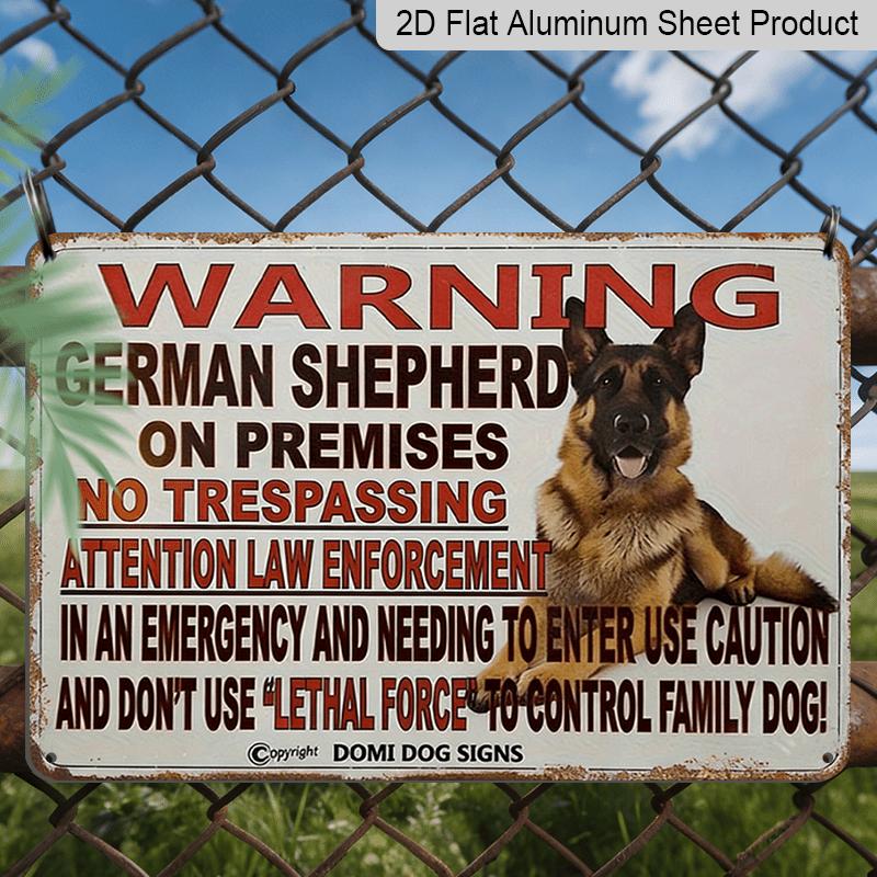 2D Flat, 1pc Humorous German Shepherd Warning Sign - 12x8 Inch Aluminum aluminum Wall Decor, Pre-Drilled for Easy Installation, Rustic Family Dining 20*30cm
2D Flat, 1pc Humorous German Shepherd Warning Sign - 12x8 Inch Aluminum aluminum Wall Decor, Pre-Drilled for Easy Installation, Rustic Family Dining 20*30cm