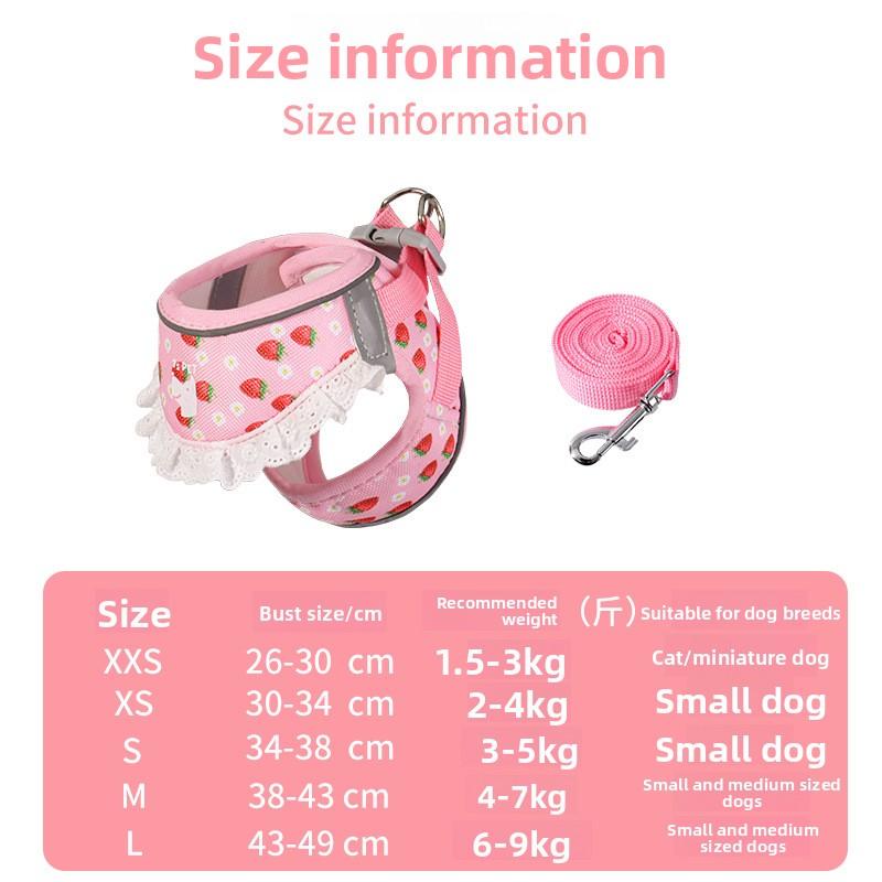 Dog Chest and Back Harness Dog Leash for Small Dogs - Pomeranian Model To Prevent Escape From The Leash While Walking The Dog. XXS розовый
Dog Chest and Back Harness Dog Leash for Small Dogs - Pomeranian Model To Prevent Escape From The Leash While Walking The Dog. XXS розовый