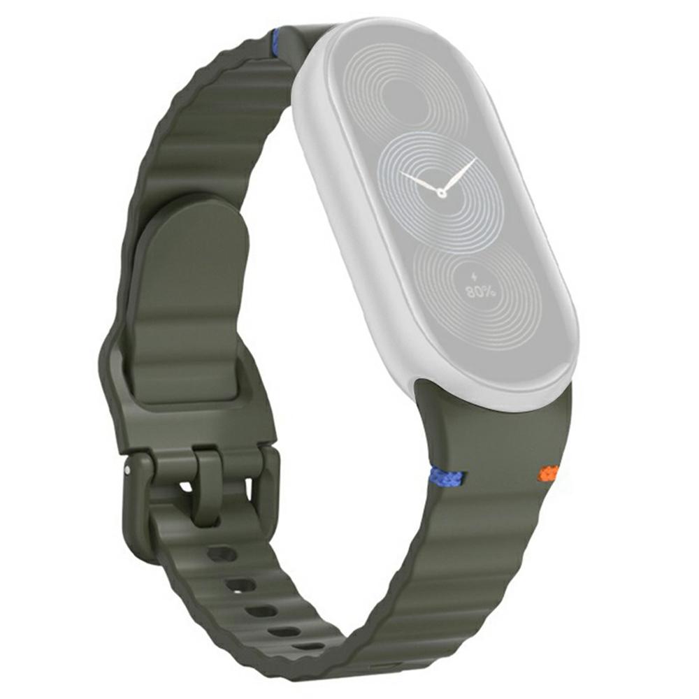 Watch Band For Xiaomi Smart Band 10/9/8 Stitching Line Wavy Pattern Silicone Wrist Strap Army Green
Watch Band For Xiaomi Smart Band 10/9/8 Stitching Line Wavy Pattern Silicone Wrist Strap Army Green