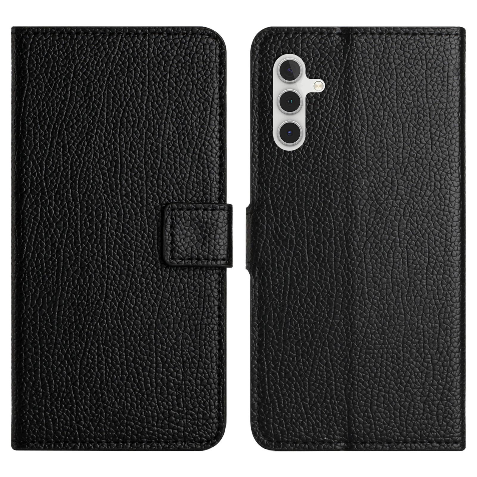 Чехол-кошелек для Samsung Galaxy S24 FE из кожи с текстурой личи Black
Чехол-кошелек для Samsung Galaxy S24 FE из кожи с текстурой личи Black