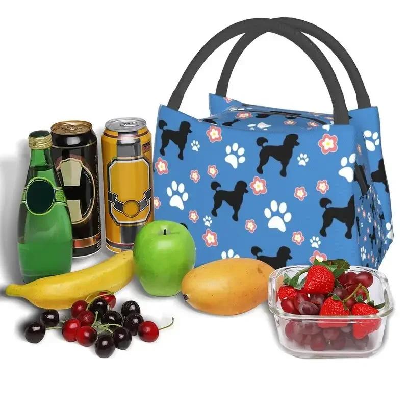 Custom Black Poodle Dog Lunch Bag Women Warm Cooler Insulated Lunch Boxes for Work Pinic or Travel 28x17x16CM
Custom Black Poodle Dog Lunch Bag Women Warm Cooler Insulated Lunch Boxes for Work Pinic or Travel 28x17x16CM