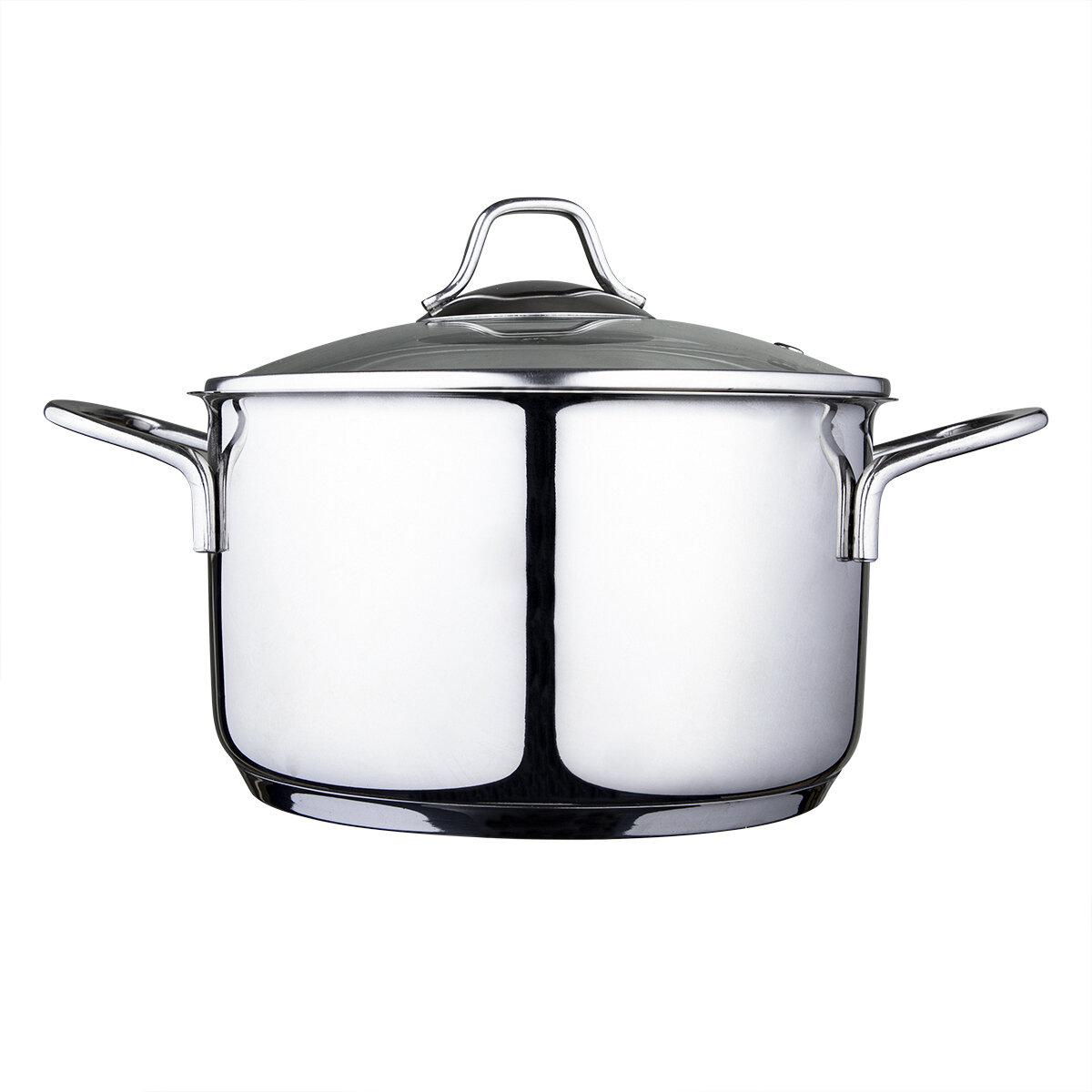 Serenk Modernist Stock Pot, 2.64 Quarts, Stainless Steel, Encapsulated Bottom, Dishwasher Safe Induction Cookware, 7.87 in/20 cm, 84.55 oz/2.5 lt
Serenk Modernist Stock Pot, 2.64 Quarts, Stainless Steel, Encapsulated Bottom, Dishwasher Safe Induction Cookware, 7.87 in/20 cm, 84.55 oz/2.5 lt