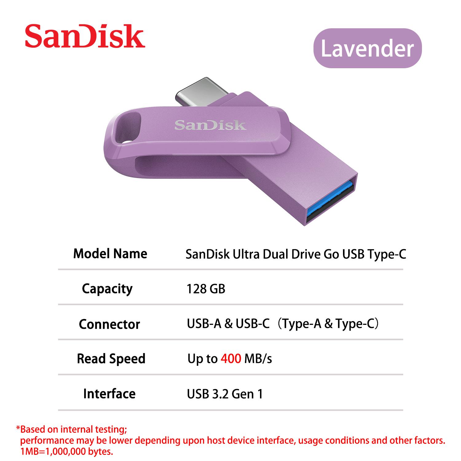 SanDisk 128 ГБ OTG Ultra Dual Drive Go Drive USB 3.2 Type-C Flash — флеш-накопитель 2-в-1 USB-A/USB-C 64 ГБ 256 ГБ 512 ГБ 1 ТБ до 400 МБ/с для телефона ПК 【128GB】 ярко лаванды
SanDisk 128 ГБ OTG Ultra Dual Drive Go Drive USB 3.2 Type-C Flash — флеш-накопитель 2-в-1 USB-A/USB-C 64 ГБ 256 ГБ 512 ГБ 1 ТБ до 400 МБ/с для телефона ПК 【128GB】 ярко лаванды