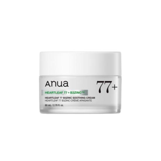 Anua Houttuynia 77 B3 Zinc Soothing Cream Calming + Barrier Support 80ml
Anua Houttuynia 77 B3 Zinc Soothing Cream Calming + Barrier Support 80ml