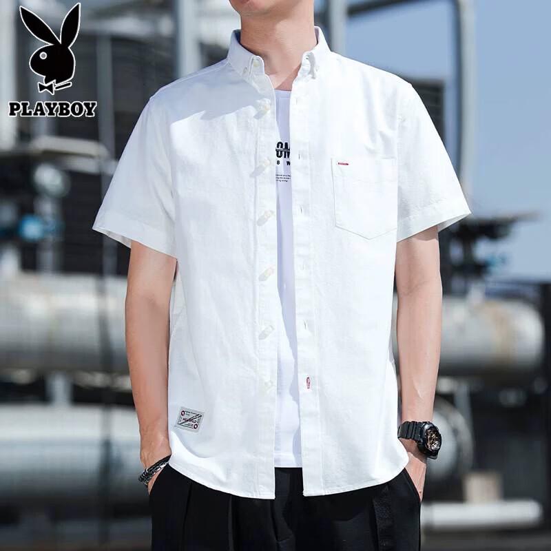 PLAYBOY Men s Pure Cotton Short Sleeve Casual Shirt L
PLAYBOY Men s Pure Cotton Short Sleeve Casual Shirt L