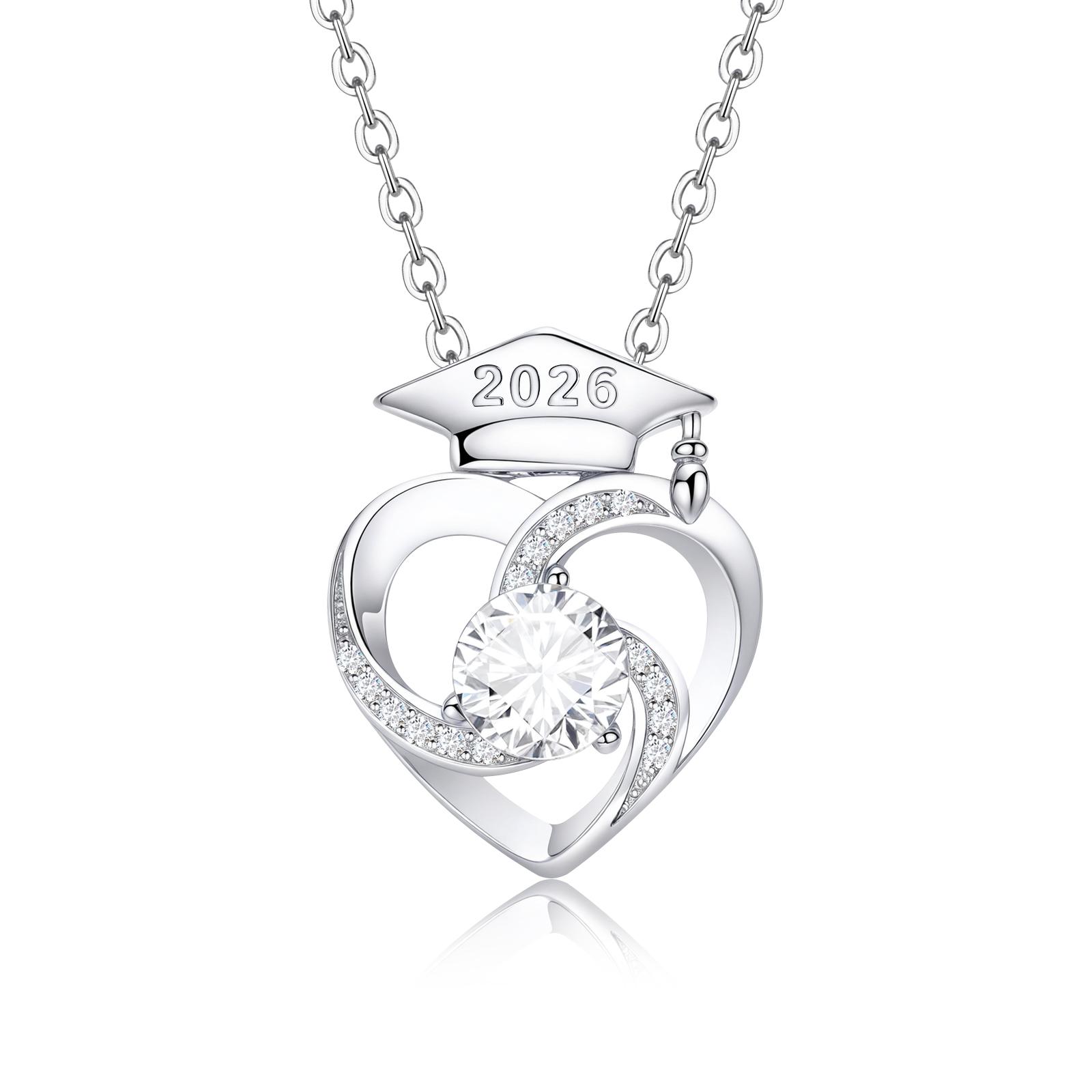 Luxury 14K Gold Plated Heart Graduation Cap Necklace for Women Zircon Pendant Class of 2026 Memorial Jewelry Gift for Daughter
Luxury 14K Gold Plated Heart Graduation Cap Necklace for Women Zircon Pendant Class of 2026 Memorial Jewelry Gift for Daughter