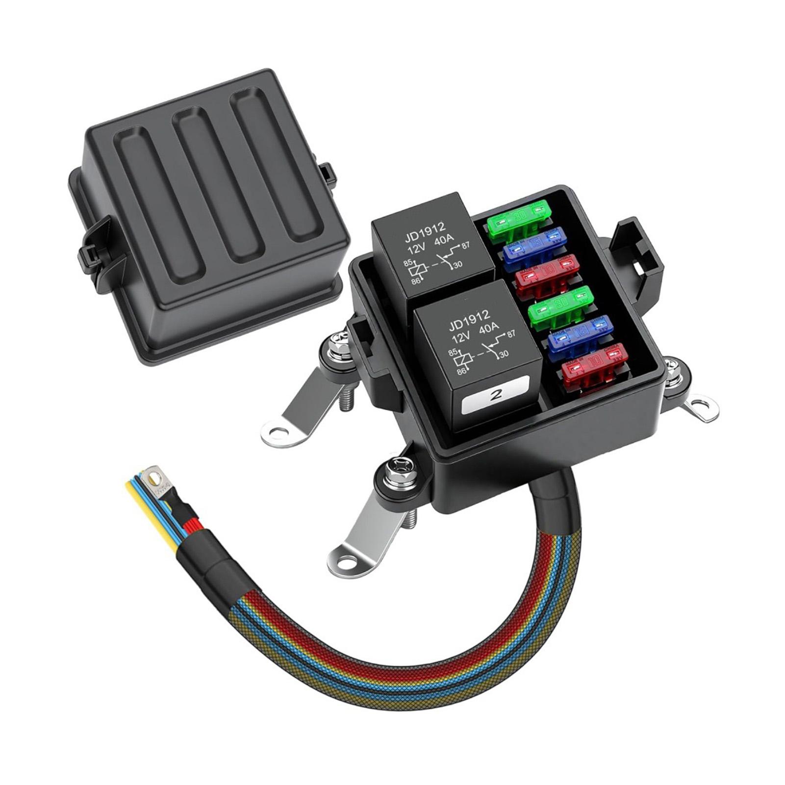 Dustproof Relay Fuse Box Rubber Coil Seal Waterproof Prevent Overcurrent Damage Allowing To Select Appropriate Fuse чёрный
Dustproof Relay Fuse Box Rubber Coil Seal Waterproof Prevent Overcurrent Damage Allowing To Select Appropriate Fuse чёрный