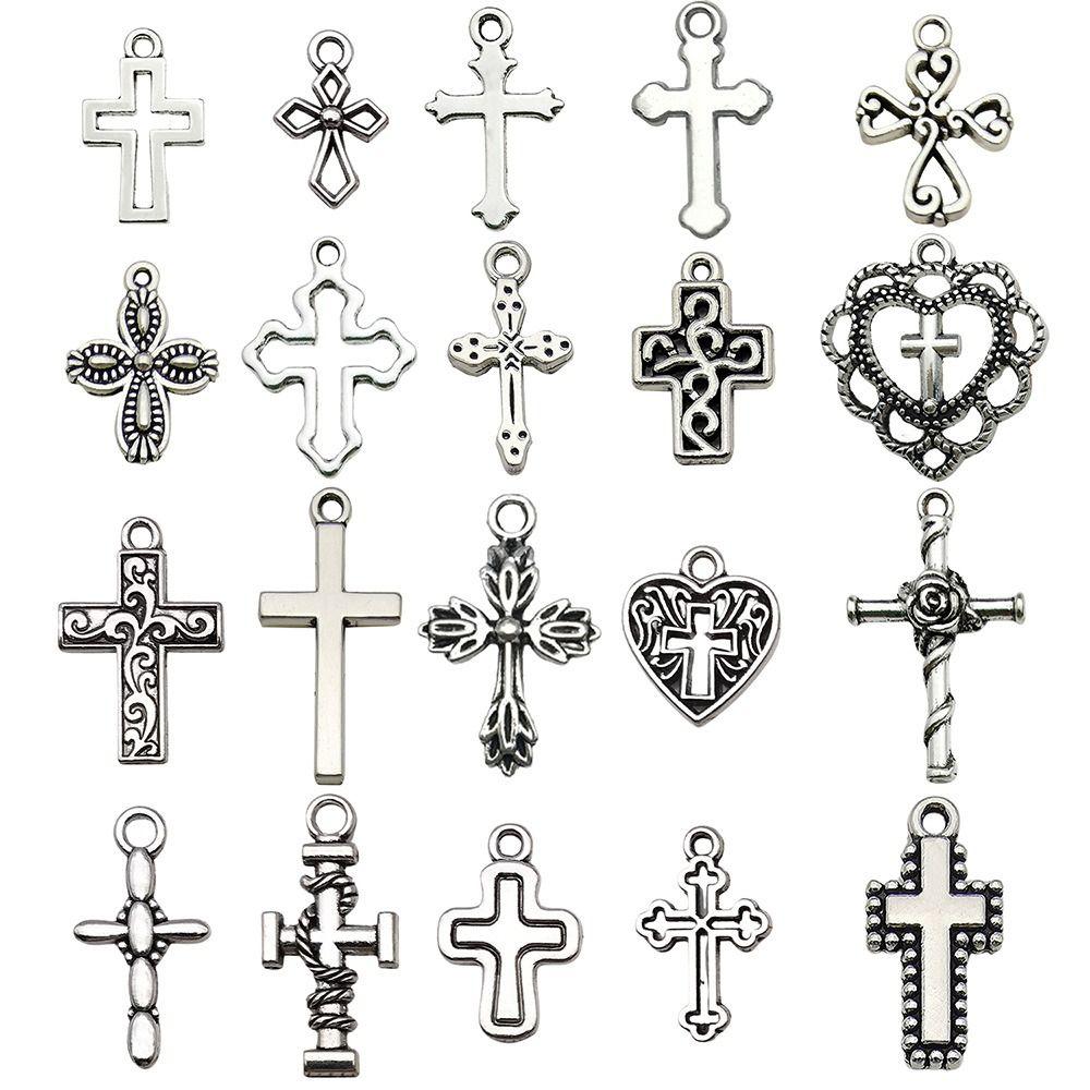 20Pcs Handmade Jewelry Making Materials DIY Bracelets Cross Charms Vintage Pendants Earrings
20Pcs Handmade Jewelry Making Materials DIY Bracelets Cross Charms Vintage Pendants Earrings