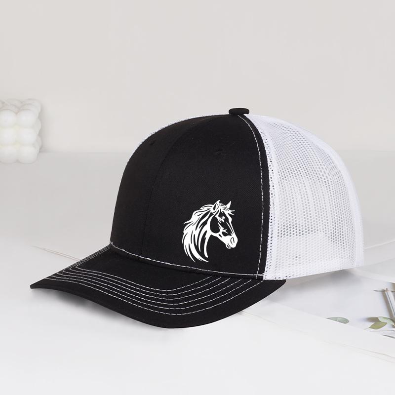 Western Horse Head Print Trucker Cap Adjustable Unisex Cowboy Riding Mesh Sun Hat черный белый
Western Horse Head Print Trucker Cap Adjustable Unisex Cowboy Riding Mesh Sun Hat черный белый