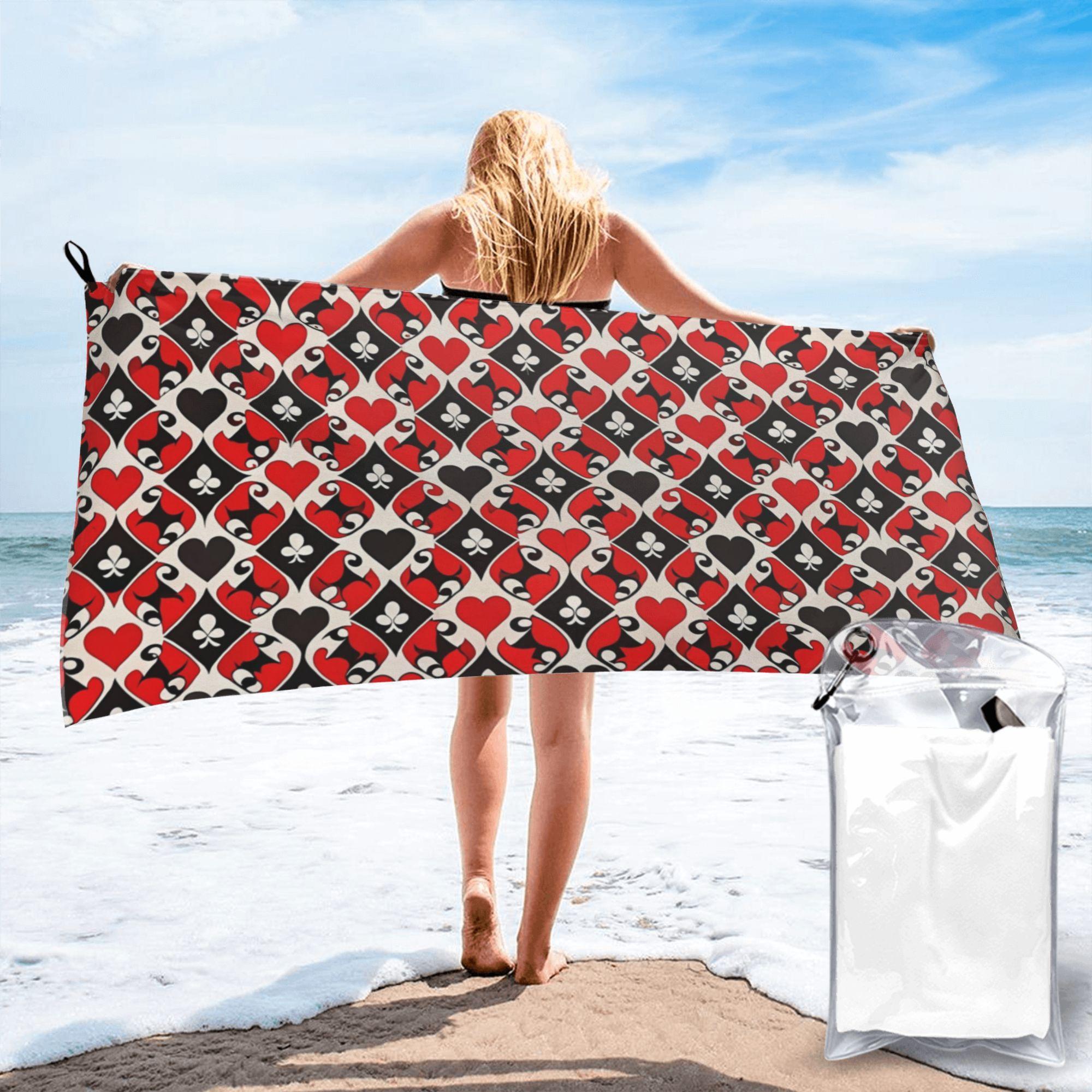 Playing cards symbols Beach Towel Soft Microfiber Quick Dry Absorbent Quick Towels For Bath W30*H60(CM)
Playing cards symbols Beach Towel Soft Microfiber Quick Dry Absorbent Quick Towels For Bath W30*H60(CM)