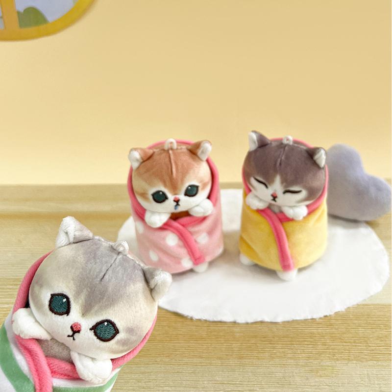 Mofusand Cat Blessing Shark Cat Wrapped Quilt Plush Pendant Girl Heart Gift Keychain Bag Charm
Mofusand Cat Blessing Shark Cat Wrapped Quilt Plush Pendant Girl Heart Gift Keychain Bag Charm