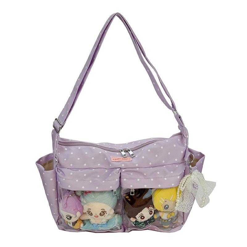 Women Fashionable Korean Itabag Large Capacity Storage Shoulder Bag Zipper Crossbody Bag Multi Pocket Transparent Display Layer фіолетовий
Women Fashionable Korean Itabag Large Capacity Storage Shoulder Bag Zipper Crossbody Bag Multi Pocket Transparent Display Layer фіолетовий