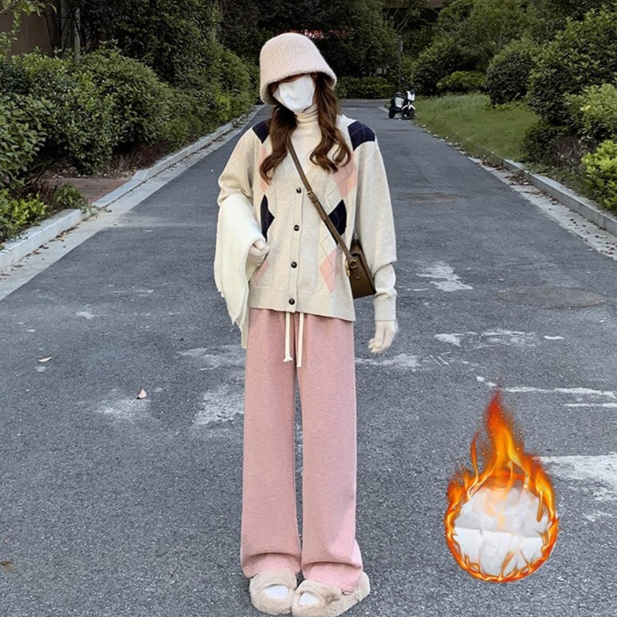 Плюшевые, Вязаные брюки, Женские брюки, Плюшевые, Утепленные, Брюки с высокой талией, Свободные, Повседневные брюки, Брюки прямого кроя, Брюки широкого кроя розовый
Плюшевые, Вязаные брюки, Женские брюки, Плюшевые, Утепленные, Брюки с высокой талией, Свободные, Повседневные брюки, Брюки прямого кроя, Брюки широкого кроя розовый