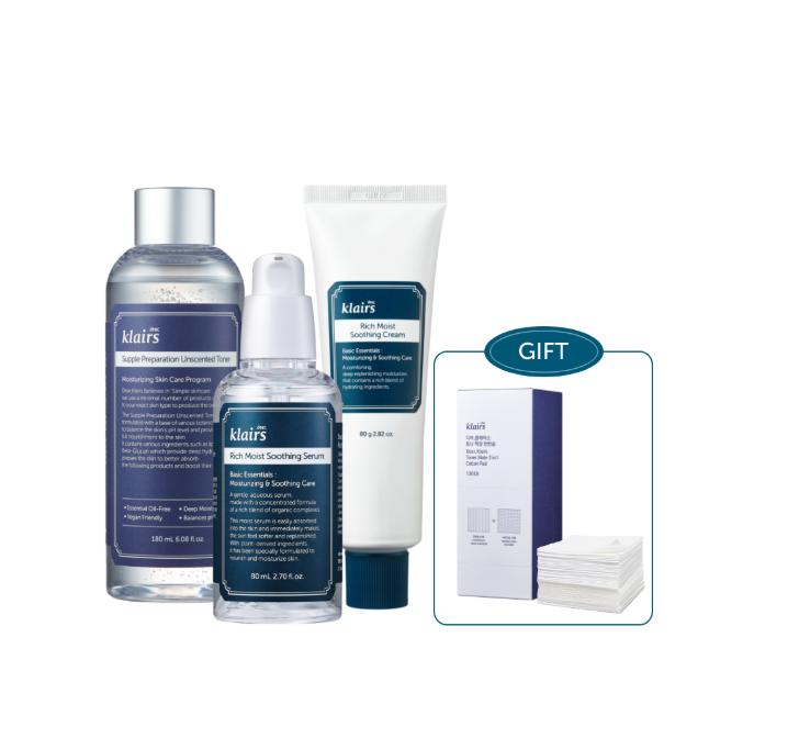 Стартовый набор K-Beauty для чувствительной кожи – Klairs Basic & Best Trio (Без запаха) 1 set
Стартовый набор K-Beauty для чувствительной кожи – Klairs Basic & Best Trio (Без запаха) 1 set