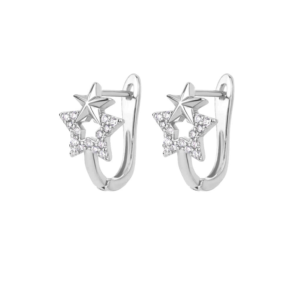 Mini Zircon Star Hoop Earrings For Women Gold Plated Stainless Steel Earrings Korean Fashion Ear Buckle Jewelry Accessories Gift
Mini Zircon Star Hoop Earrings For Women Gold Plated Stainless Steel Earrings Korean Fashion Ear Buckle Jewelry Accessories Gift
