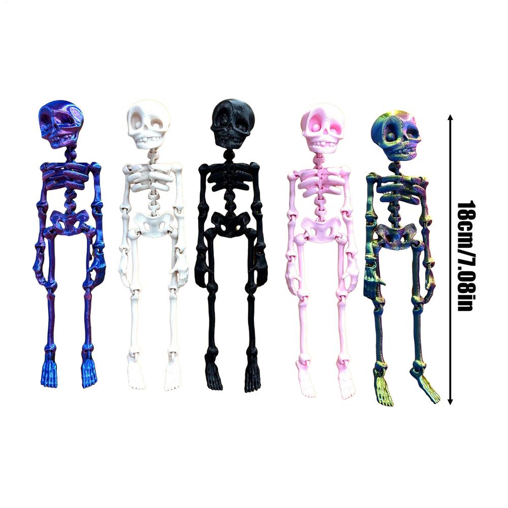 Skeleton Fridge Magnets - 5PCS 3D Printed Poseable Skull Magnets with Movable Joints, Halloween Decor for Refrigerator, Cabinet
Skeleton Fridge Magnets - 5PCS 3D Printed Poseable Skull Magnets with Movable Joints, Halloween Decor for Refrigerator, Cabinet