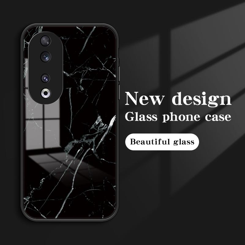 For Honor 90 Marble Pattern Back Case Tempered Glass+PC+TPU Shockproof Phone Cover Blood Red Marble
For Honor 90 Marble Pattern Back Case Tempered Glass+PC+TPU Shockproof Phone Cover Blood Red Marble