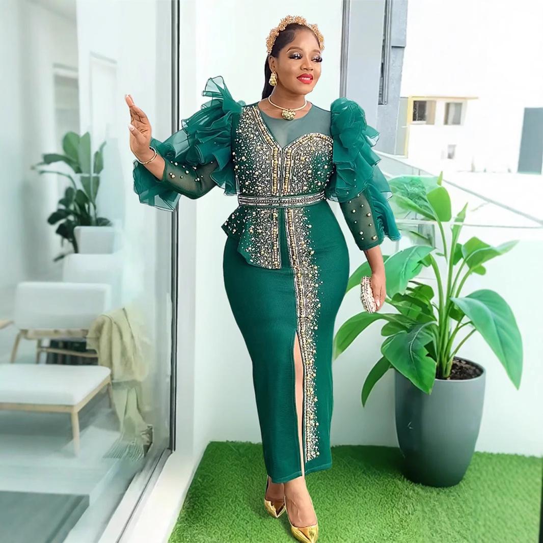 African Women s Plus Size Evening Banquet Dress - Fashionable Bodycon Style 2XL зелёный
African Women s Plus Size Evening Banquet Dress - Fashionable Bodycon Style 2XL зелёный