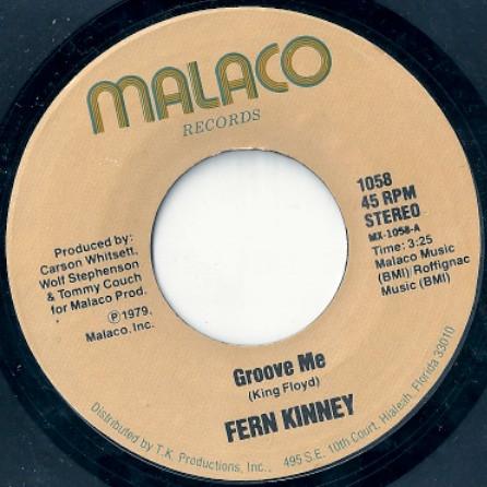 7inch Record FERN KINNEY - Groove Me 1058 Malaco Records 1979 US Soul/Funk Used
7inch Record FERN KINNEY - Groove Me 1058 Malaco Records 1979 US Soul/Funk Used