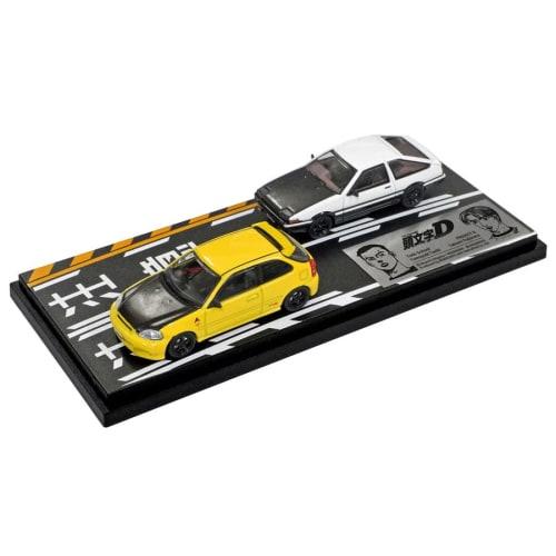 INTERALLIED MODELER S 1/64 Initial D Set Vol.12, Tomoyuki Tate, Toudou Shokai Civic (EK9) & Takumi Fujiwara Trueno (AE86) Completed
INTERALLIED MODELER S 1/64 Initial D Set Vol.12, Tomoyuki Tate, Toudou Shokai Civic (EK9) & Takumi Fujiwara Trueno (AE86) Completed