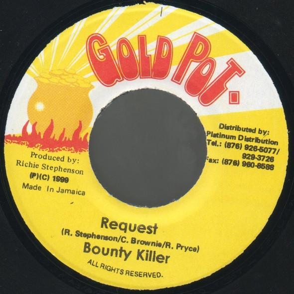 7-дюймовая пластинка BOUNTY KILLER - Request NONE Gold Pot 1999 Япония Регги, Ска и Даб Б/У
7-дюймовая пластинка BOUNTY KILLER - Request NONE Gold Pot 1999 Япония Регги, Ска и Даб Б/У