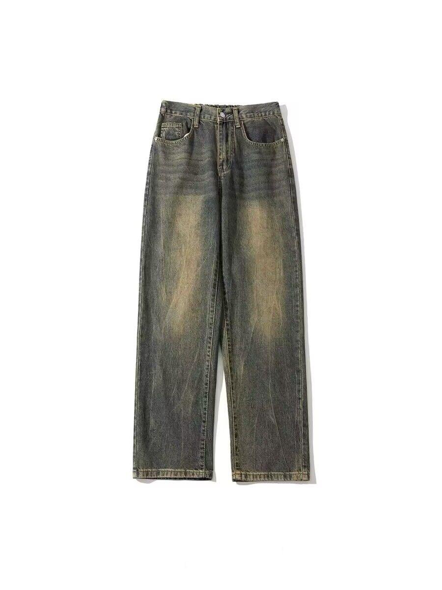 Мужские джинсы прямого кроя в стиле ретро, свободного покроя - Тренд японской стирки желтой грязью L
Мужские джинсы прямого кроя в стиле ретро, свободного покроя - Тренд японской стирки желтой грязью L