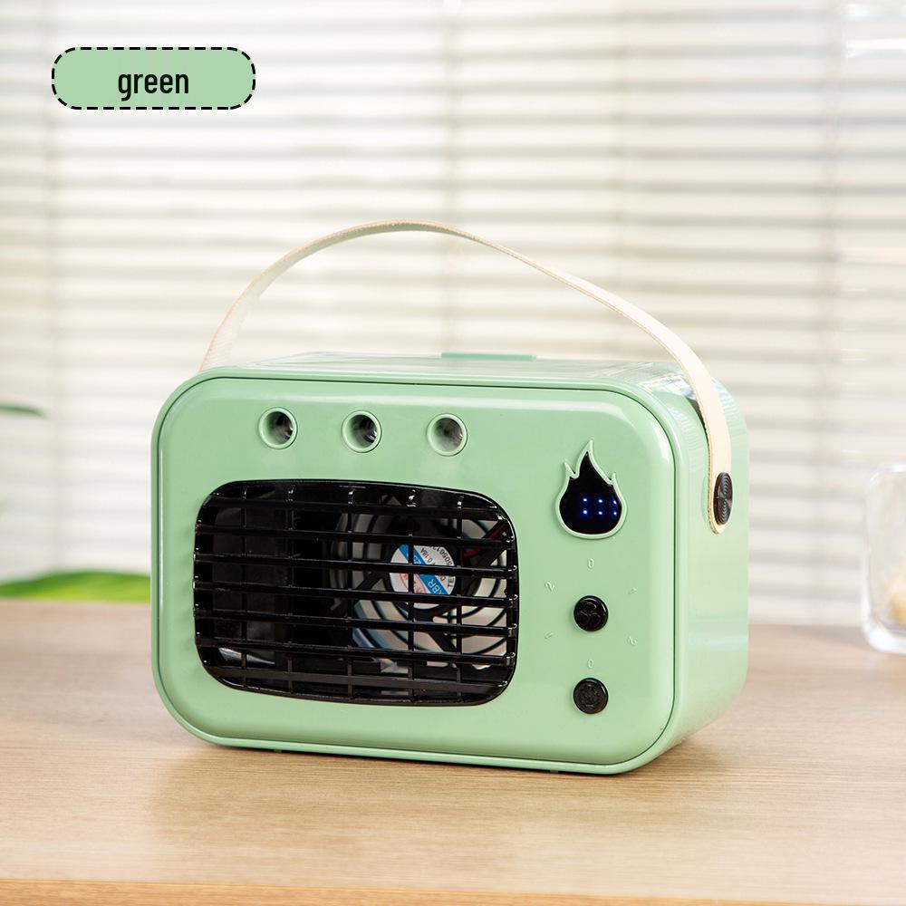 Rechargeable USB Mini Air Conditioner with Spray Humidifier for Home and Office 1 зелёный
Rechargeable USB Mini Air Conditioner with Spray Humidifier for Home and Office 1 зелёный