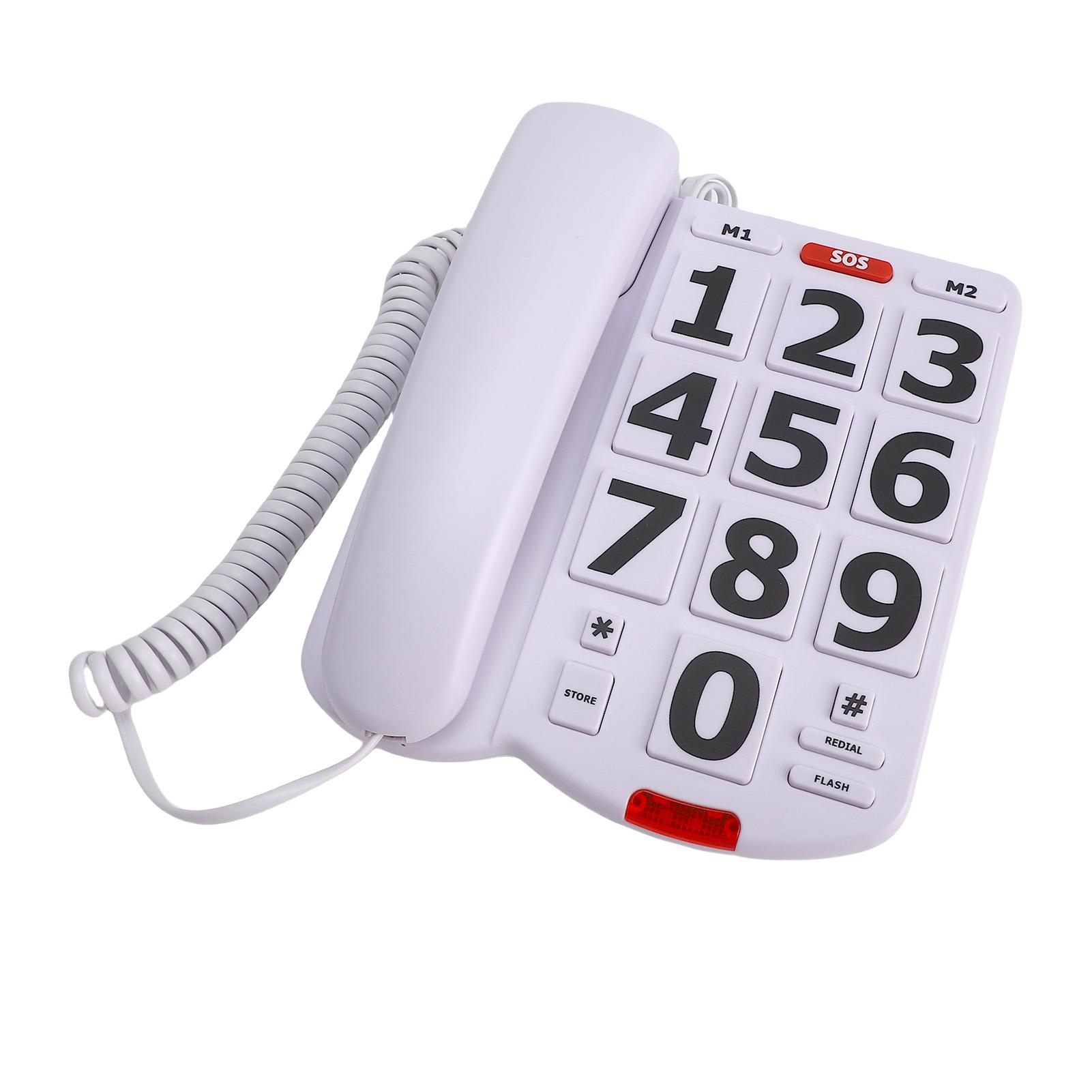 Large Button Phones One Touch Dialing Adjustable Ringing Tone and Handset Volume Large Key Wired Telephone with Photo Memory Corded Phone
Large Button Phones One Touch Dialing Adjustable Ringing Tone and Handset Volume Large Key Wired Telephone with Photo Memory Corded Phone