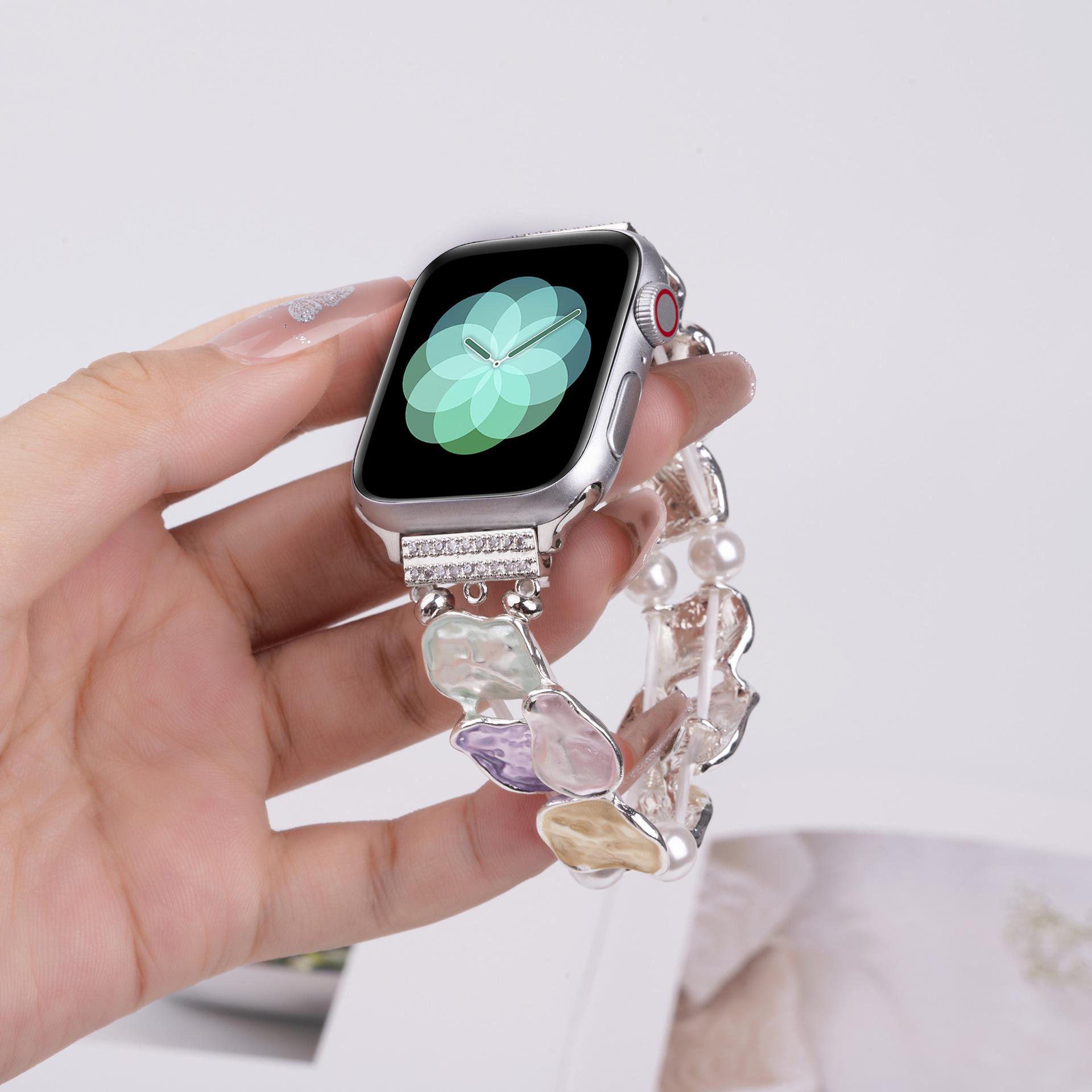 Beaded Metal Strap with Colorful Oil Painting Design, Compatible with Apple Watch Series 5-9 & SE 38/40/41/42mm рожевий
Beaded Metal Strap with Colorful Oil Painting Design, Compatible with Apple Watch Series 5-9 & SE 38/40/41/42mm рожевий