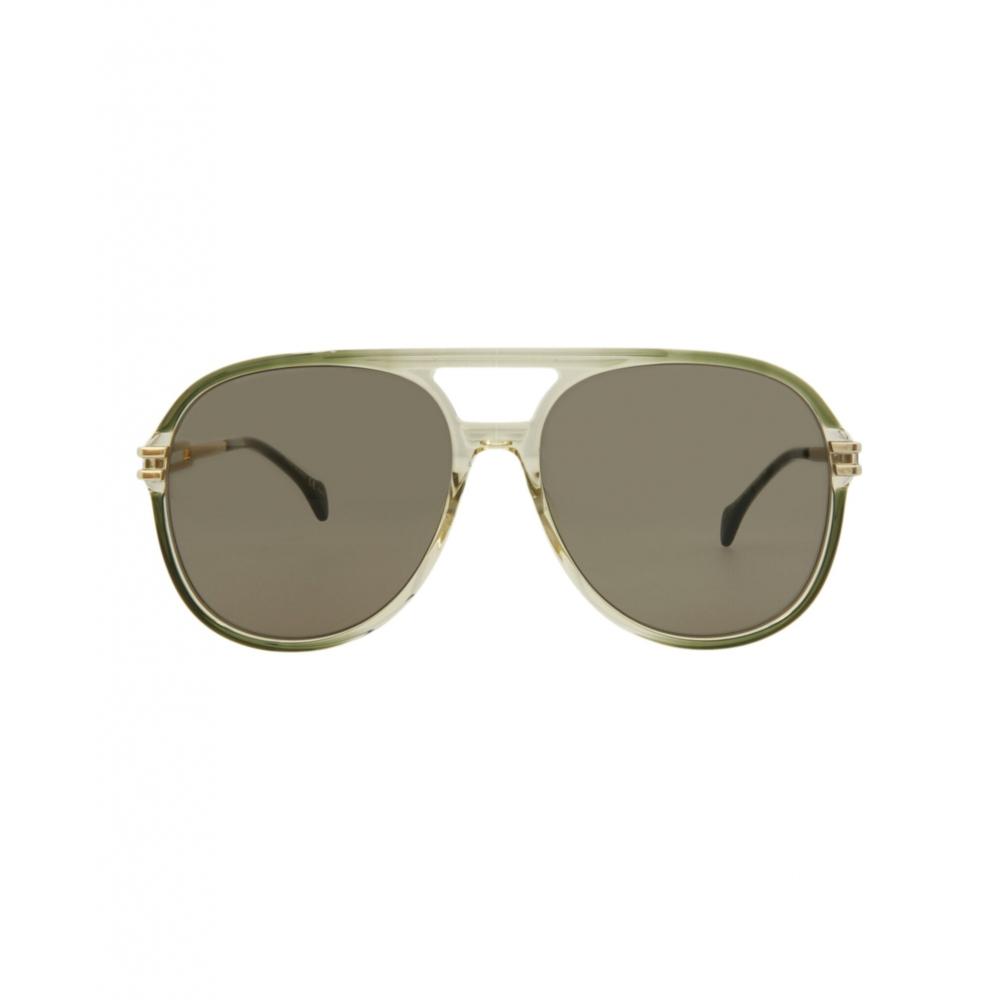 Солнцезащитные очки Gucci Aviator Style из ацетата зеленого, золотисто-коричневого цвета
Солнцезащитные очки Gucci Aviator Style из ацетата зеленого, золотисто-коричневого цвета