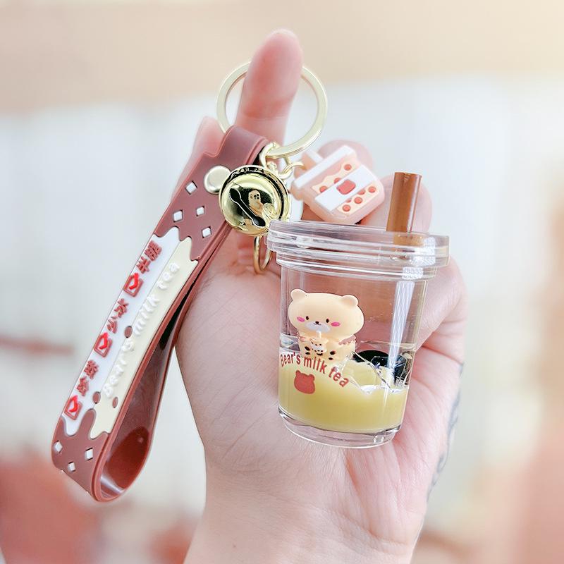 Pearl Milk Tea Bear Keychain - Floating Cartoon Pendant for Backpack or Car
Pearl Milk Tea Bear Keychain - Floating Cartoon Pendant for Backpack or Car