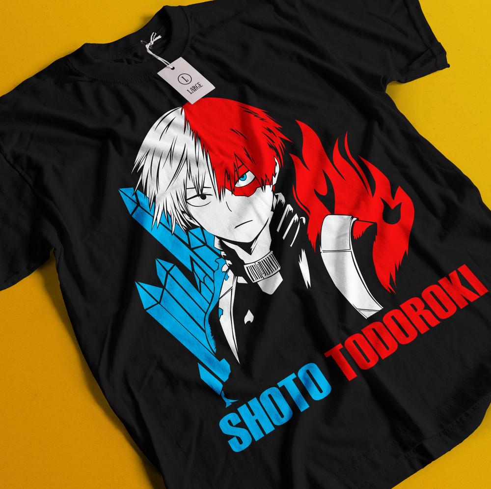 Shoto Todoroki T-Shirt My Hero Academia Bakugo Katsuki Tee Anime Dabi Deku Shirt L
Shoto Todoroki T-Shirt My Hero Academia Bakugo Katsuki Tee Anime Dabi Deku Shirt L