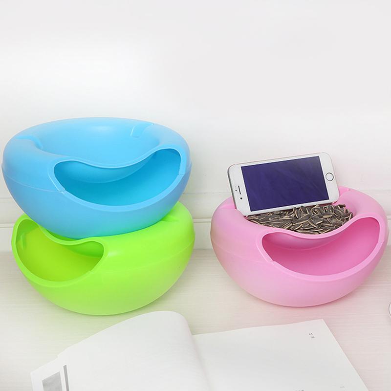 Creative Bowl Double Layer Dry Fruit Containers Snacks Seeds Storage Box Garbage Holder Plate Dish Organizer With Phone Holder розовый
Creative Bowl Double Layer Dry Fruit Containers Snacks Seeds Storage Box Garbage Holder Plate Dish Organizer With Phone Holder розовый