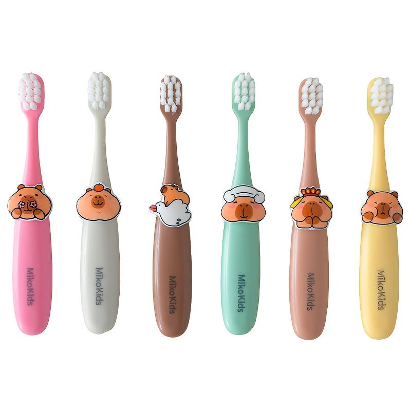 Cute cartoon toothbrush with ultra-fine soft bristles, gentle for sensitive gums. Non-slip handle and small brush head for deep oral cleaning.
Cute cartoon toothbrush with ultra-fine soft bristles, gentle for sensitive gums. Non-slip handle and small brush head for deep oral cleaning.