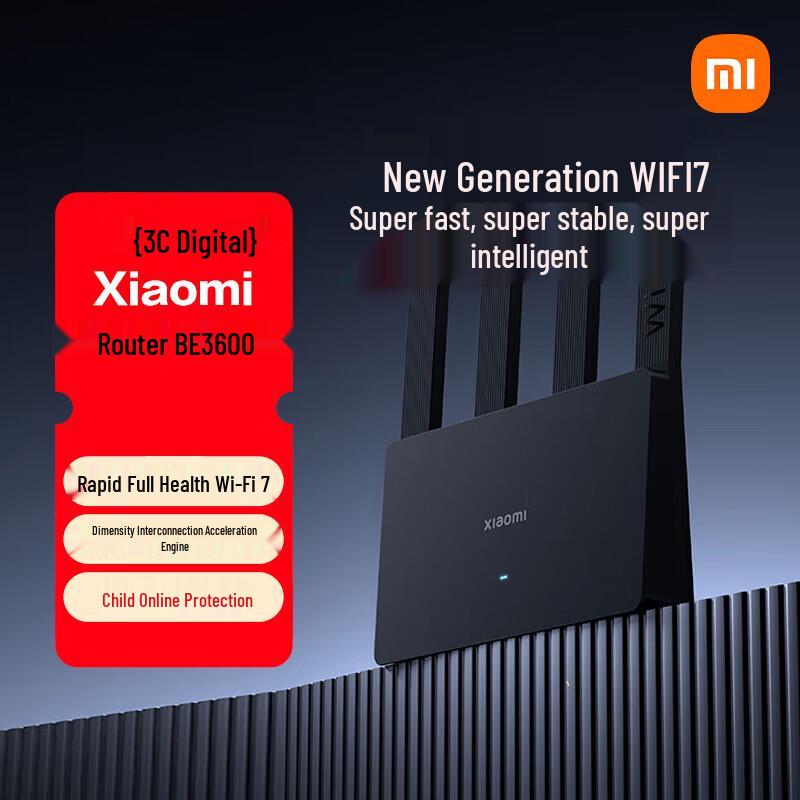 Xiaomi Wi-Fi 7 Router BE3600
Xiaomi Wi-Fi 7 Router BE3600