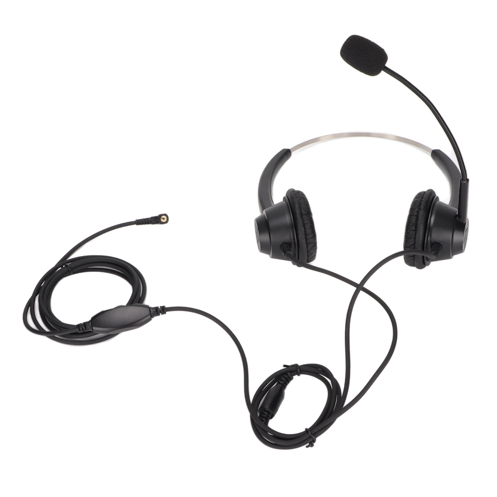 Telephone Headset 2.5mm Plug Noise Reduction Binaural Wired Call Center Headphone with Mic for Home
Telephone Headset 2.5mm Plug Noise Reduction Binaural Wired Call Center Headphone with Mic for Home