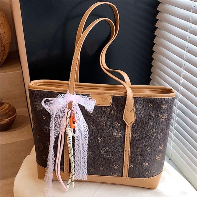 Retro Printing Contrasting Color Hand Carry Tote Bag Women S Leisure Large-Capacity Work Commuting Shoulder Bag рожевий
Retro Printing Contrasting Color Hand Carry Tote Bag Women S Leisure Large-Capacity Work Commuting Shoulder Bag рожевий