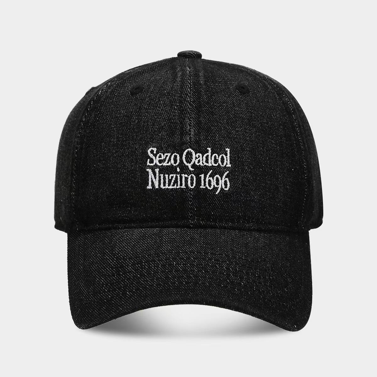 Летняя универсальная кепка с вышитыми буквами и изображением лица, уличная мода, повседневная джинсовая бейсболка для женщин M(56-58cm) чёрный
Летняя универсальная кепка с вышитыми буквами и изображением лица, уличная мода, повседневная джинсовая бейсболка для женщин M(56-58cm) чёрный