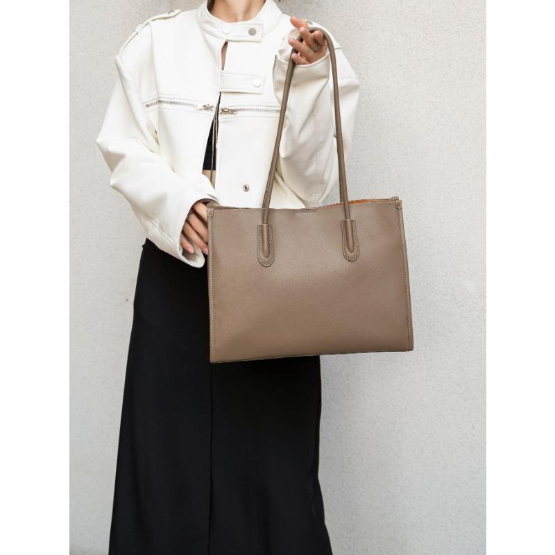 Сумка через плечо Высокого класса Осень Новая Сумка большой вместимости для женской кожи наппа Ежедневная сумка-тоут для поездок на работу