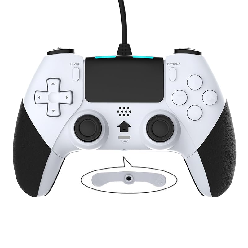 Wired controller gamepad for PlayStation 4 - Equipped with advanced programming buttons, dual vibration shock joystick support, PS4/PS4 Slim/PS4 For
Wired controller gamepad for PlayStation 4 - Equipped with advanced programming buttons, dual vibration shock joystick support, PS4/PS4 Slim/PS4 For