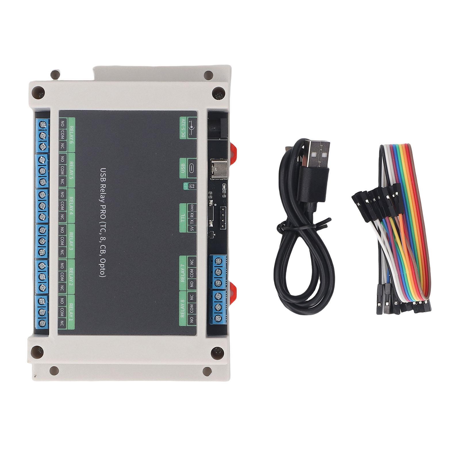 USB Relay Industrial Grade Optocoupler Isolation 12Mbps Transfer Speed USB TTL Control 8 Channel
USB Relay Industrial Grade Optocoupler Isolation 12Mbps Transfer Speed USB TTL Control 8 Channel
